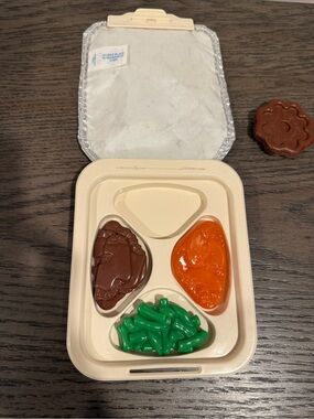 Vintage Fisher Price Fun With Food TV Dinner #2138 Play Food Incomplete